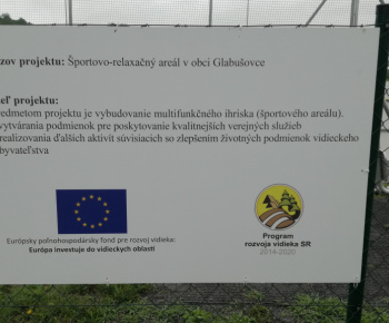 Športovo-relaxačný areál v obci Glabušovce