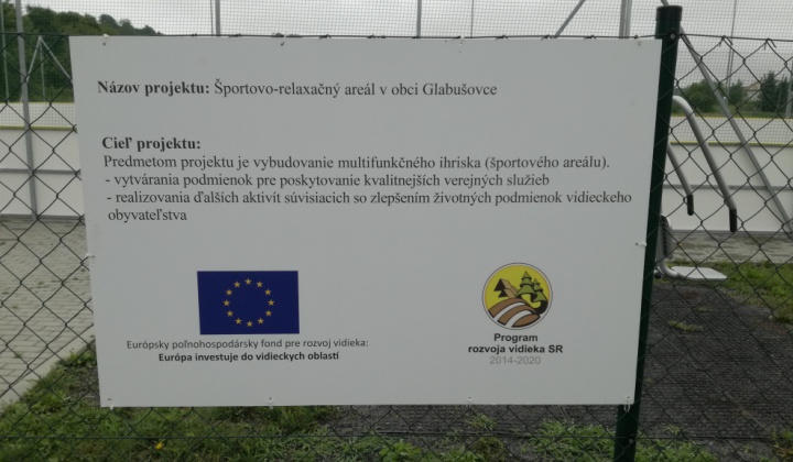 Športovo-relaxačný areál v obci Glabušovce